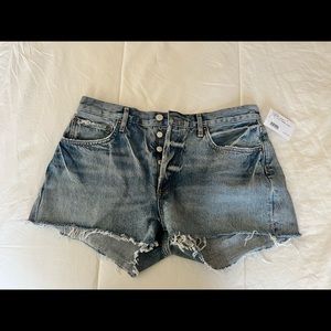 NWT Agolde Parker denim shorts